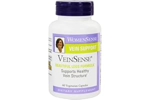 WomenSense VeinSense by Natural Factors, Beauty Supplement to Support Healthy Veins and Beautiful Legs, Vegan, Non-GMO, 60 capsules (20 servings)