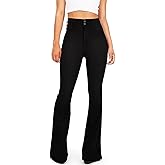 TTFIFENG Flare Jeans for Women, Women's High Waist Stretch Bell Bottom Jeans Black Flare Bootcut Denim Jeans Pants