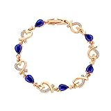 Zimrio Women Crystal Bracelet Love Heart Bracelet Valentine's Gift Jewelry Brace