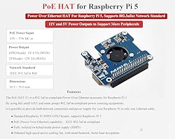 waveshare Power Over Ethernet HAT PoE HAT with