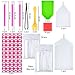 89 Pieces DIY Diamond Painting Set Including Diamond Quick Point Pen,Plastic Tray,Plastic Tweezer Label Stickers and Diamond Embroidery Box