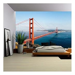 Golden Gate Bridge, San Francisco, California, USA. - Removable Wall Mural | Self-Adhesive Large Wallpaper - 66x96 inches