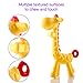 Giraffe Baby Teether Toy | Natural & Organic BPA-Free Silicone | Textured Infant Teething Relief | Freezable and Dishwasher-Safe | Cute Chew Toys for Boys, Girls, Babies, Toddlers, Newborn
