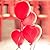 PcsPce - 100PCS 12inch Red Heart Latex Balloons Party Decoration (Red Color)