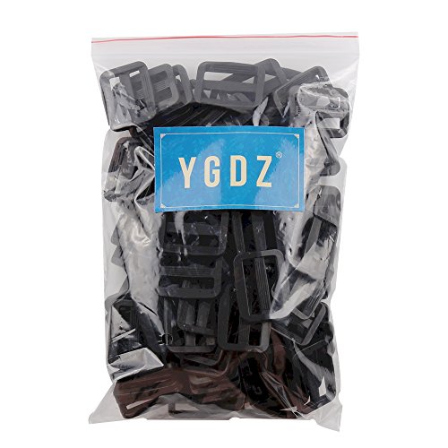 YGDZ 100Pcs 1 inch Plastic Triglides Slides