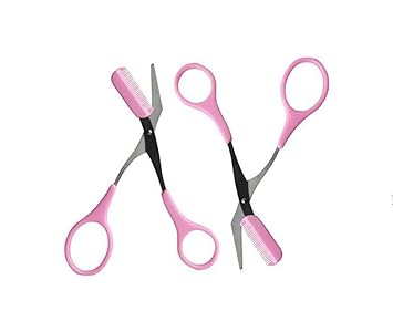 eyebrow trimmer scissors with comb