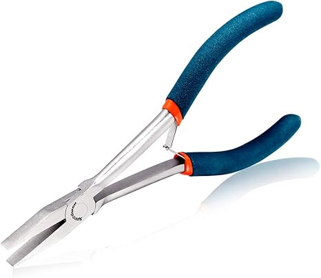 Amazon Speedwox 平ペンチ 平ヤットコ ロングリーチ 手の届かない狭い所に最適 ラジオペンチ 平型 フラットノーズ ギザ無し やっとこ プライヤー 精密作業 マイクロ 小型 細かい作業 バネ付 軽量 ロングサイズ 精密作業 ミニ 先長 自動車 バイク 設備 パソコン