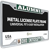 Desert Cactus Ohio University Car Accessories Bobcats Metal License Plate Frame and Tag Holder for Front or Rear of Car (Alumni)