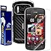 Armorsuit MilitaryShield Black Carbon Fiber Skin Wrap Film + HD Clear Screen Protector for Nokia 808 - Anti-Bubble Film