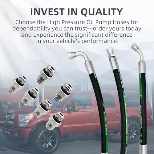High Pressure Oil Pump HPOP Hoses Lines for 2000 ford f250 7.3L photo 11
