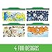 Ziploc Snack Bags, Easy Open Tabs, 66 Count, Pack of 3 (198 Total Bags)- Featuring Disney Frozen Designs