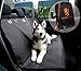 NORDKINGS Dog Car Seat Cover with Safety Belt – Adjustable Vehicle Hammock Repels Drool, Pet Hair and Accidents – Waterproof, Non-Slip Bench Protector – Includes Storage Bag