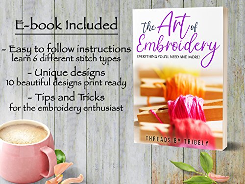 image for Threads Full Set Embroidery Starter Cross Stitch Kit Complete with Pro