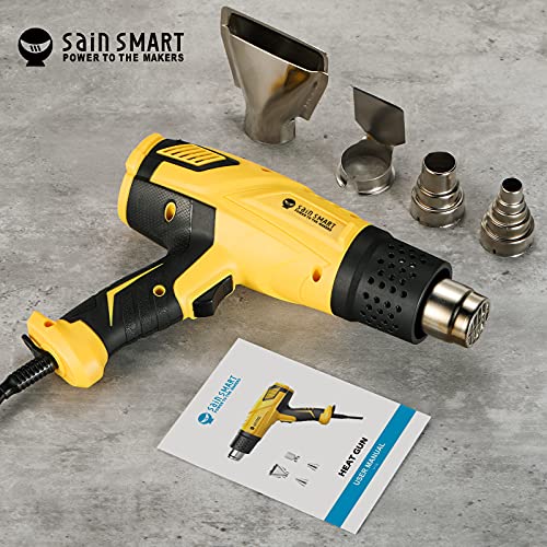 SainSmart 1800W Heat Gun, with Visible Dual Temperature Setting 120 °F