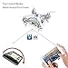oneCase Cheerson CX-10W 4CH 2.4GHz iOS / Android APP Wifi Romote Control RC FPV Real Time Video Mini Quadcopter Helicopter Drone UFO with 0.3MP HD Camera, 6 Axis Gyro - Silver