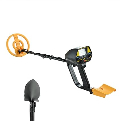 Amazon.com : Gohunter Metal Detector MD-4080 Hobby Metal Detector Underground Treasure Finder（Stretch Length: 16-26Inches） with Shovel (Yellow) : Garden & ...