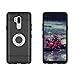 Newseego Compatible with LG G7 ThinQ Case,LG G7 Case 6.1inch with Armor Dual Layer 2 in 1 with Extreme Heavy Duty Protection and Finger Ring Holder Kickstand for LG G7 ThinQ -Black