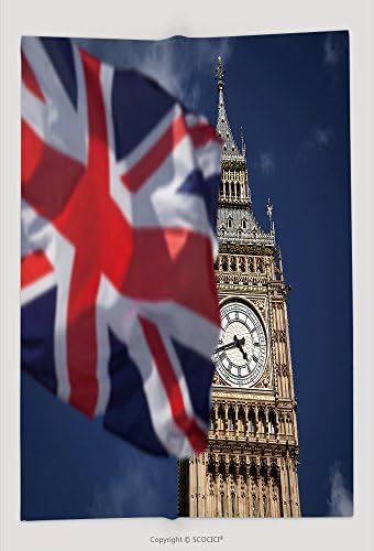 Custom Throw Blanket British Union Jack Flag And Big Ben Clock Tower At City Of Westminster In The Background Uk Votes To Leave The Eu_114431572 and Comfortable