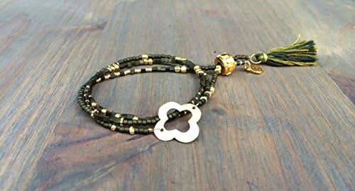 Beaded Wrap Bracelet Necklace 20-22" 'Selena'