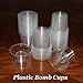 Clear Disposable Plastic Power Bomber Shot Cups or Bomb Glasses