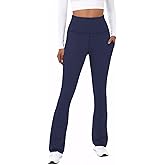 TOPYOGAS Womens Flare Yoga Pants High Waist Tummy Control Bootcut Flare Leggings Workout Wide Leg Pants with Pockets