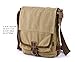 Gootium Cotton Canvas Cross Body Small Messenger Bag Shoulder Handbag, Khaki