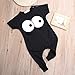 Gobrillant Newborn Toddler Infant Baby Boy Girl Romper Jumpsuit Bodysuit Clothes Outfits (6-12 Months, Black)