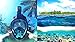 Qwer Octobermoon Original 180°Full View Panoramic Full face Snorkel Mask.with Anti-Fog and Anti-Leak Snorkeling Design,See More Water World with Larger Viewing Area (Black, Large/Extra Large)