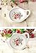 Set of White Porcelain Ceramic with Flower Trim Teapot-Shaped Tea Bag Holder Tea Bag Coasters, Spoon Rests; Classic Tea Time Saucer Seasoning Dish Set (TYGZ)