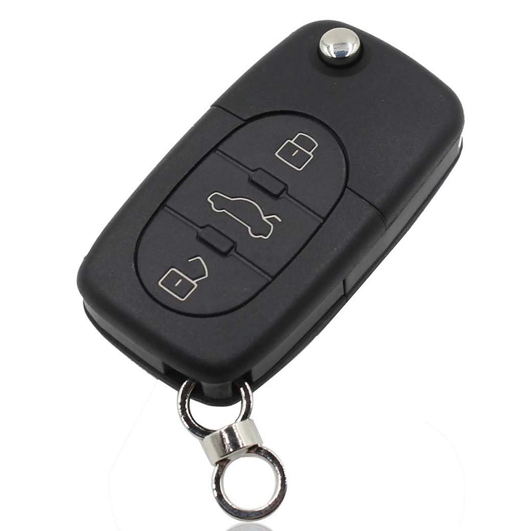 Key Shell Accessories Key Cover Car Remote Control 3 Buttons Compatible With Audi A1 A2 A3 A4 A6 A8 Q5 Q7 TT