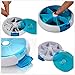 Meta-U Round Plastic 7 Days Rotating Pills Dispenser Box (Blue)