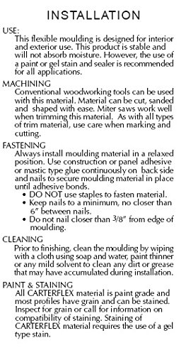 FLEXTRIM Flexible Corner Molding #WM205: 1-1/8' x 1-1/8' x 144' Long (12 feet Long)