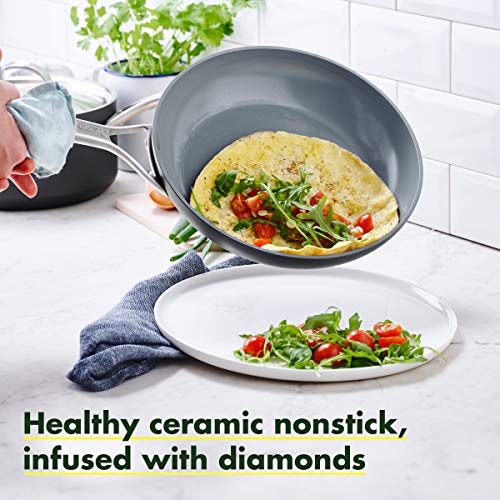 GreenPan Paris Pro Hard Anodized Healthy Ceramic Nonstick, 11 Piece
