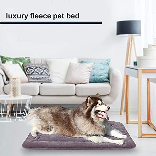 JoicyCo Extra Large Dog Bed Crate Pad 48 in Washable Soft Pet Beds Dog