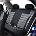 FH Group Car Seat Cover for Back Seat Premium 3D Air Mesh Gray Seat Cover Universal Fit Rear Seat Cover Split Bench Car Seat Protector for Dogs and Kids, Car Interior Accessories for SUV Sedan Van