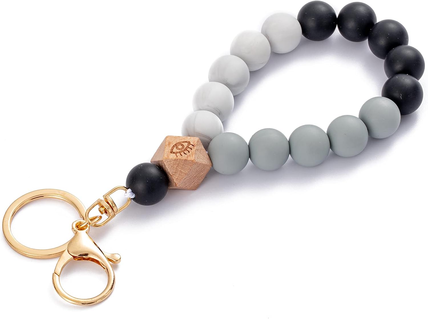 Silicone Key Ring Bracelet for Women Key Ring Bracelet Wristlet