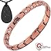 Copper Magnetic Bracelet for Women : (Bonus EMF Protection Tourmaline Pendant) for Arthritis Pain Relief with 18 High Powered Magnets | 99.9% Copper Magnetic Therapy for Effective Joint Pain Relief