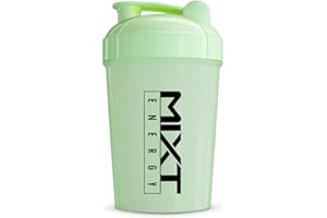 MIXT Energy Shaker Bottle, 16 oz. Shaker Bottle, BPA Free & Lid Mixing Technology (16 oz, Glow in the Dark)