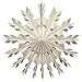 Devra Party 6-Piece Tissue Paper Snowflakes, White, 15-22 Inch
