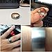 MNH Tungsten Wedding Band-Mens Tungsten Ring-Rose Gold Plated Inner Ring- 14mm Brushed Surface