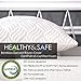 TRANZZQUIL Hypoallergenic Bed Pillows for Sleeping, Shredded Memory Foam Pillow with Dust Mite Resistant Bamboo Cover, Adjustable Loft for Back and Side Sleeper,Queen size.