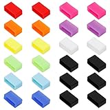 Henoda 14 Colors Silicone Fasteners for Fitbit Flex Wristbands (Pack of 14)