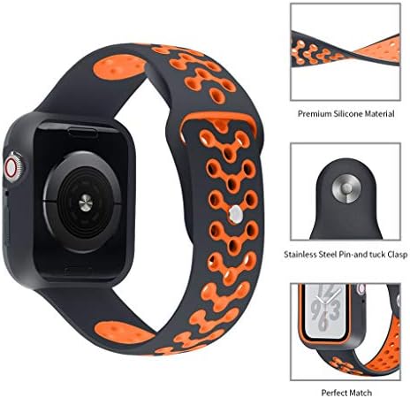 Xindda Watch Bands for Apple Smart Watch Series 4, Silicone Bracelet Watch Band Wrist Strap for Apple Watch Series 4 44mm