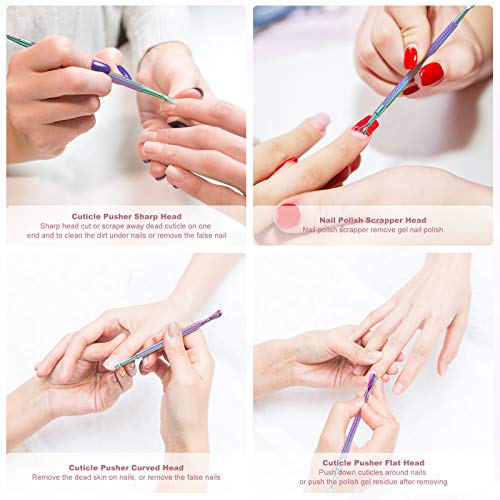 This set is suitable for both fingernails and toenails, and it is excellent for DIY manicures and professional use. By using this set, you can achieve a perfect and polished look for your nails without spending a lot of money at the salon. So, if you want to keep your nails in great shape, invest in this set, and you won't regret it. Description by ChatGPT.