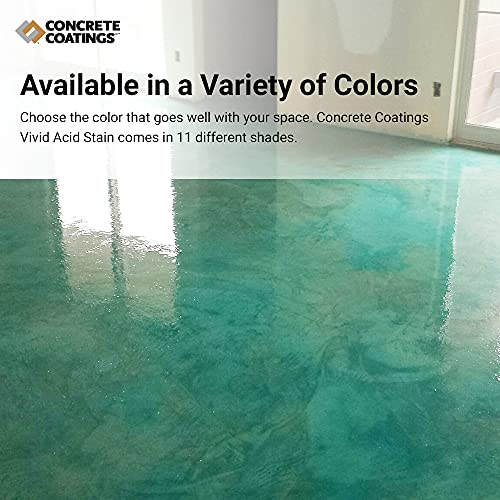 CC Concrete Coatings Vivid Acid Stain for Antique Marble Effect, Concrete Stain for Inside or