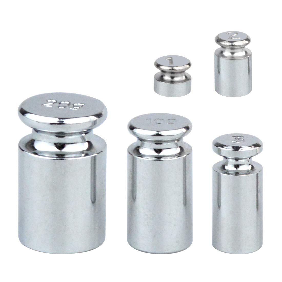 Yolyoo Calibration Weight 1g 2g 5g 10g 20g,Precision Calibration Gram Scale Weight Set with Tweezers for Balance Scale
