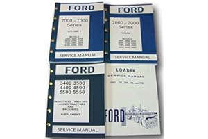 AGPUBS Service Manual Set for Ford 3400 3500 4400 4500 Industrial Tractor Loader Repair Shop