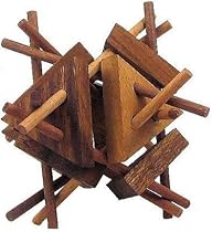 Spiky 3D Wooden Brain Teaser Puzzle