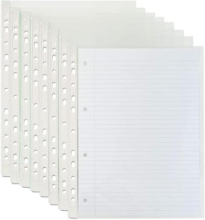G4Gadget A4 Punched Pockets 500 Pack 30 Micron 10-15 Sheets Value Set