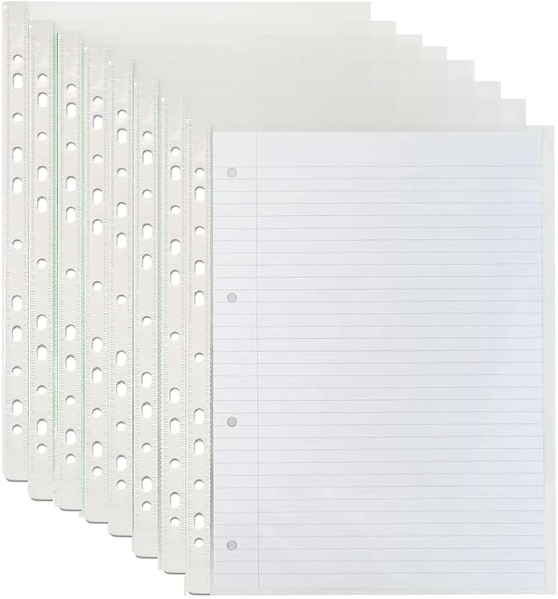 G4Gadget A4 Punched Pockets 500 Pack 30 Micron 10-15 Sheets Value Set